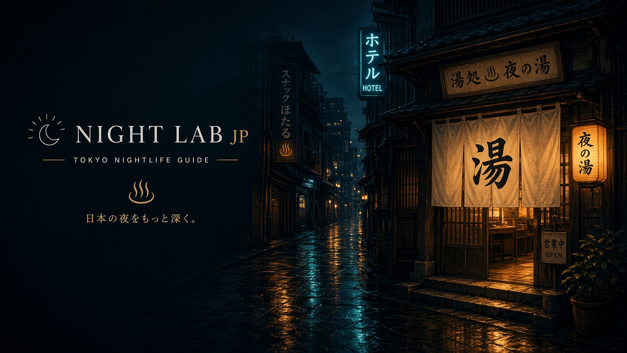 Night Lab JP 日本夜生活泡泡浴攻略入口 霓虹门帘封面
