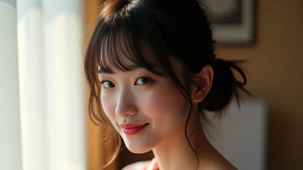 清单与日元计算器旁的浴衣女性