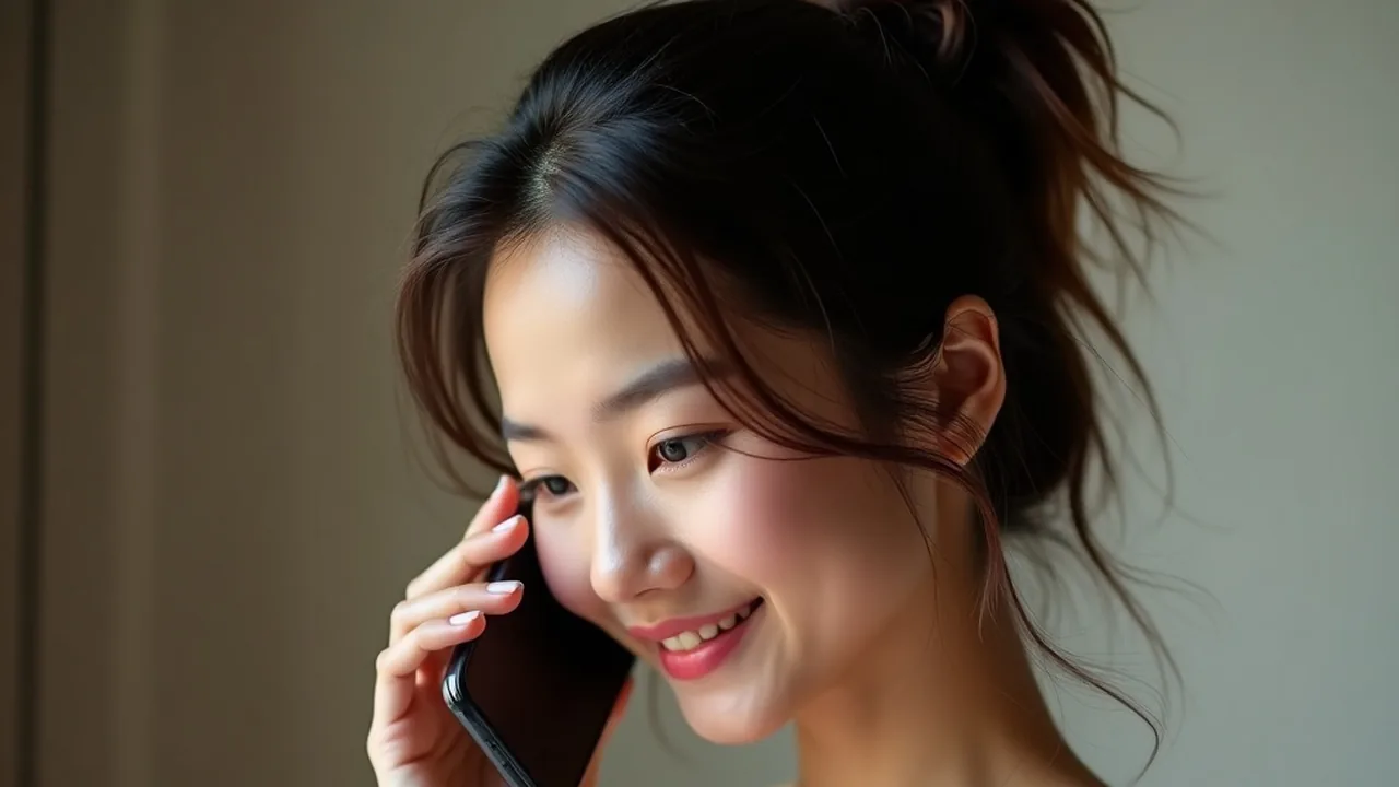 浴衣肩线滑落、刷手机评价的女性