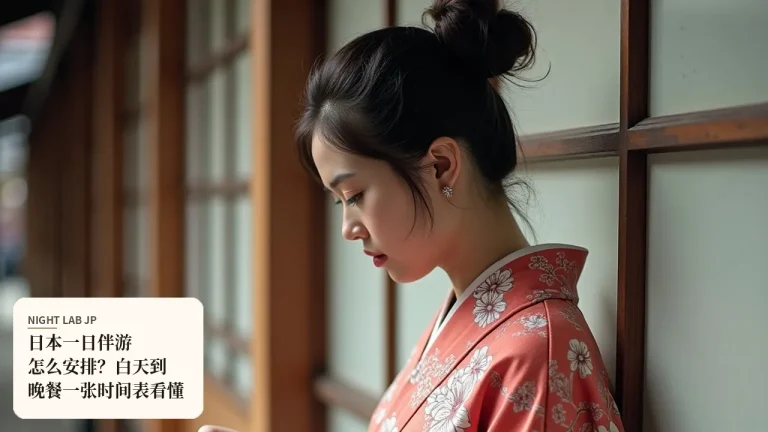 日本一日伴游怎么安排？白天到晚餐一张时间表看懂