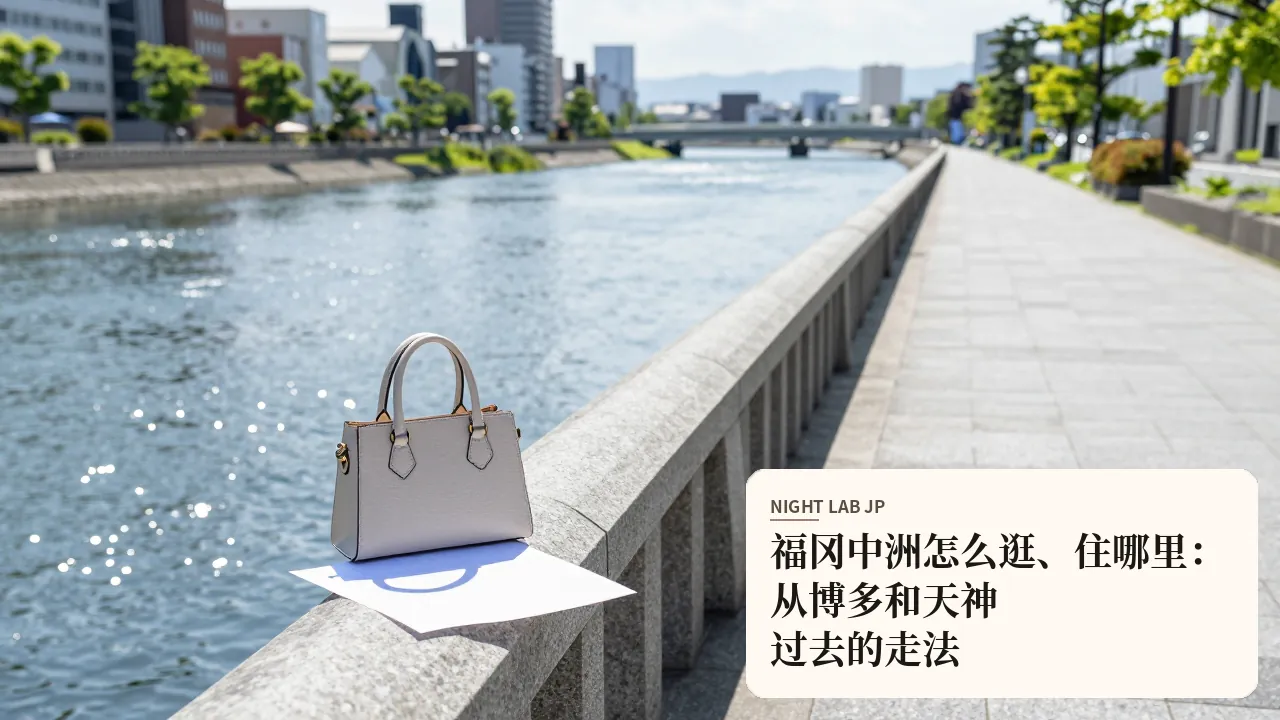 福冈中洲怎么逛、住哪里：从博多和天神过去的走法