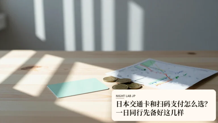 日本交通卡和扫码支付怎么选？一日同行先备好这几样