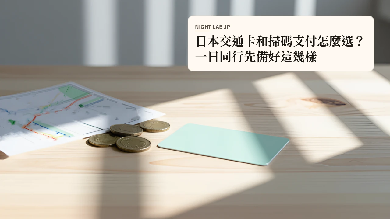 日本交通卡和掃碼支付怎麼選？一日同行先備好這幾樣