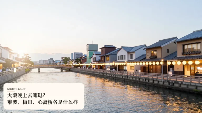 大阪晚上去哪逛？难波、梅田、心斋桥各是什么样